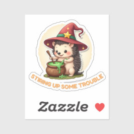 Pegatina Provocando Algunos Problemas - Cute Hedgehog