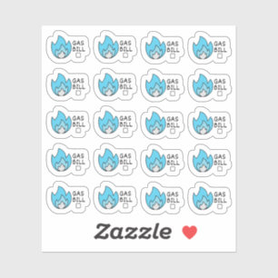 Pegatina Proyecto de ley de utilidad de gas Mini Presupuest