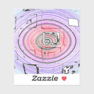 Pegatina Psicodélico