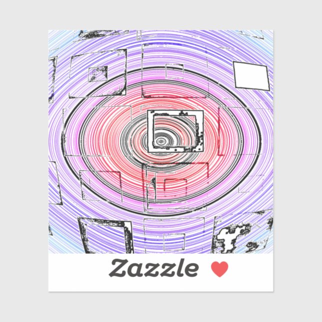 Pegatina Psicodélico (Hoja)