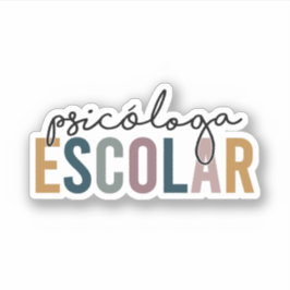 Pegatina Psicóloga Escolar | Psicólogo escolar