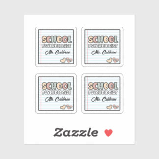 Pegatina Psicólogo de la Escuela Cuta de Papel