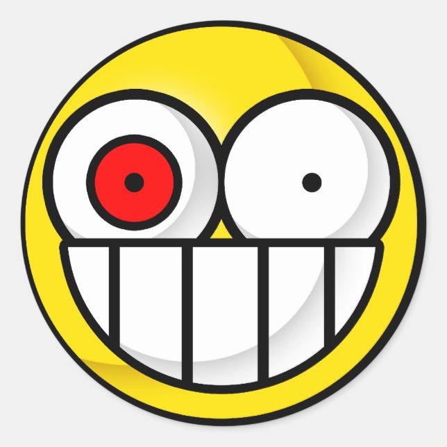 Pegatina psicótico (Anverso)