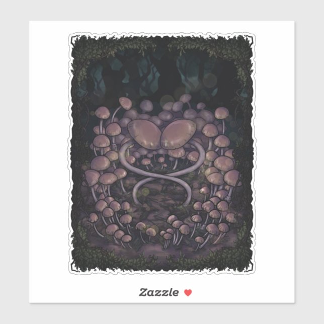 Pegatina Psilocybe Allenii (Hoja)