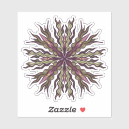 Pegatina Psychedelic Eye Plant - Surreal Botanical Mandala