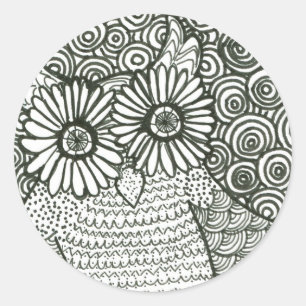 Pegatina Psychedelic Owl