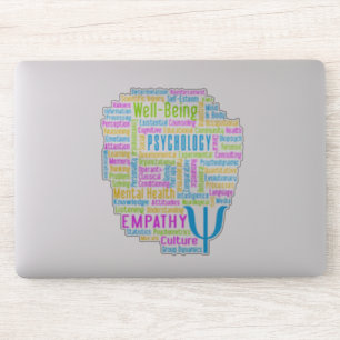 Pegatina PSYCHOLOGY Word Cloud