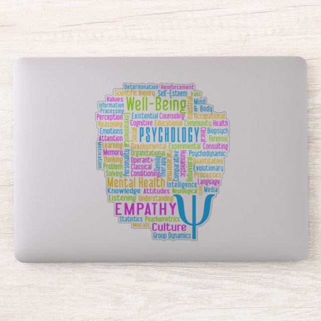 Pegatina PSYCHOLOGY Word Cloud (Ordenador)