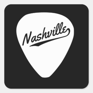 Pegatina Púa de guitarra de Nashville