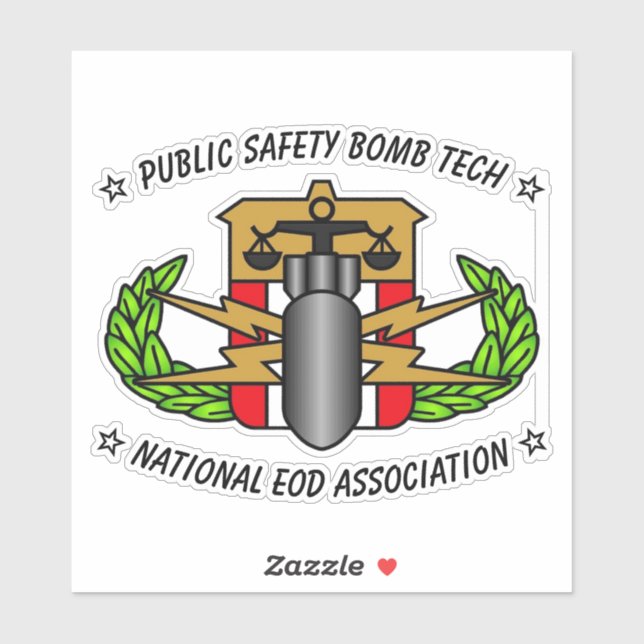 PEGATINA PUBLIC SAFETY BOMB TECH STICKER (Hoja)