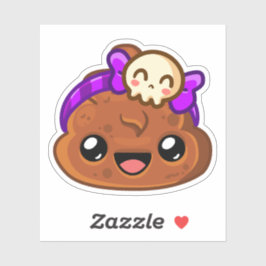 Pegatina Pudding & Cute Skull Accessory - Happy Jump