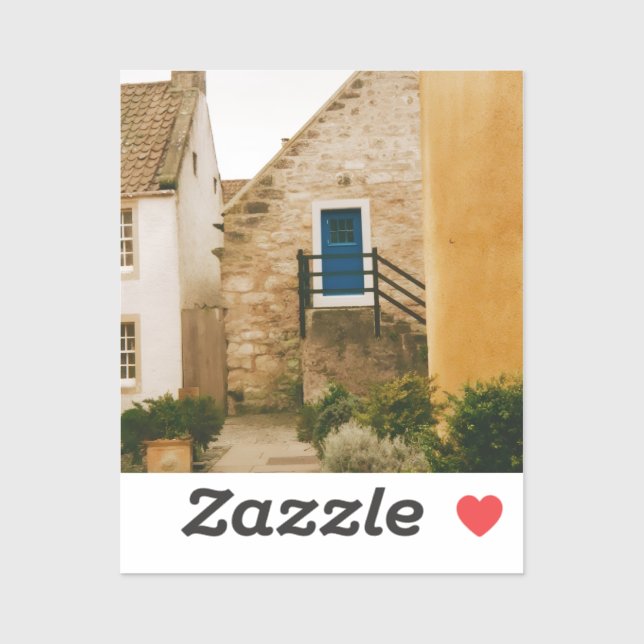 Pegatina Pueblo de Culross, Fife, Escocia (Hoja)