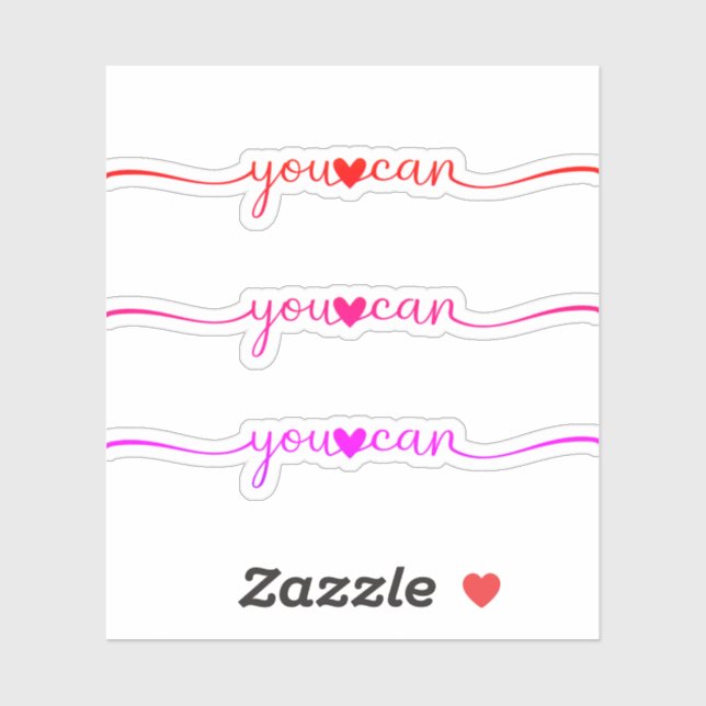 Pegatina Puedes (Hoja)