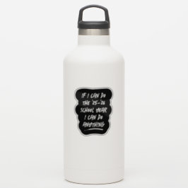 Pegatina Puedo hacer cualquier cosa inspiradora en blanco y