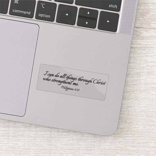 Pegatina Puedo Hacer Todas Las Cosas A Través De Cristo - C (Detalle)