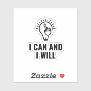 Pegatina Puedo y lo haré