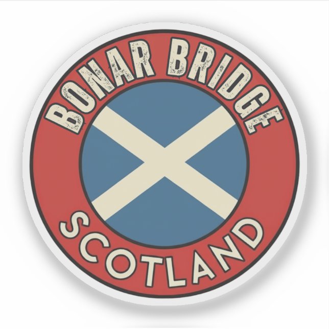 Pegatina Puente Bonar, Escocia (Anverso)