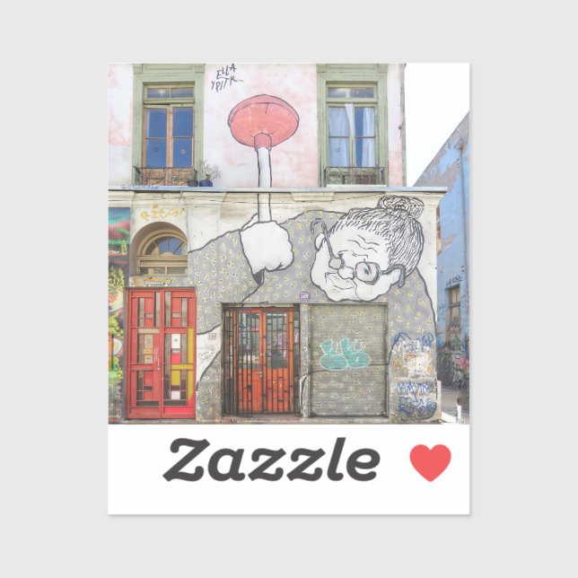 Pegatina Puerta de arte callejero (Hoja)