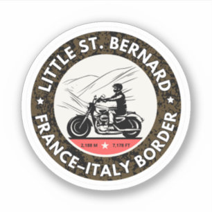 Pegatina Puerto de Little St Bernard francés italia motocic