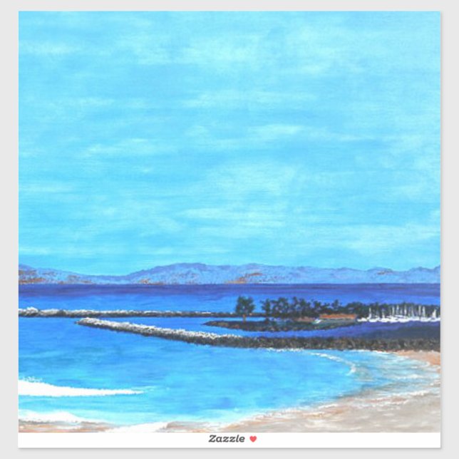 Pegatina Puerto de punta Dana #2 (Hoja)