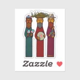 Pegatina Puerto Rican Three Wise Men – Parranda