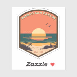 Pegatina Puerto San Carlos Baja California Sur México RV