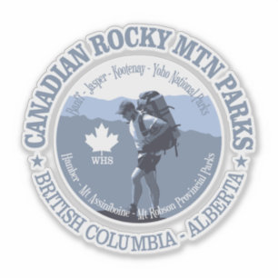 Pegatina Puertos Mtn Rocky Canadiense (BG)