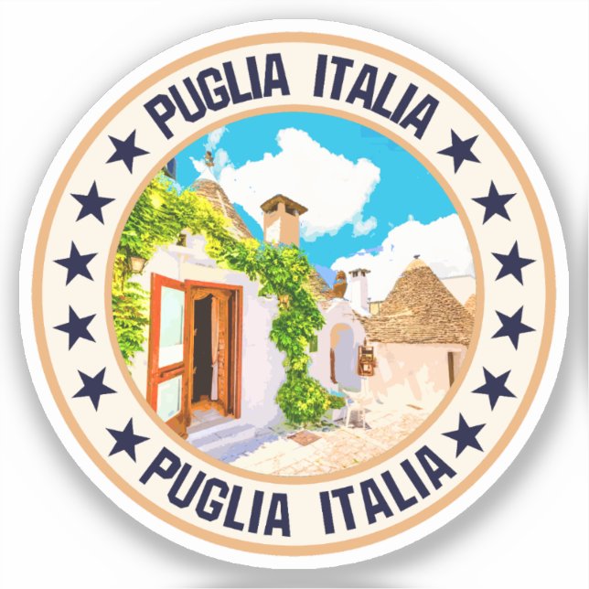 Pegatina Puglia (Anverso)