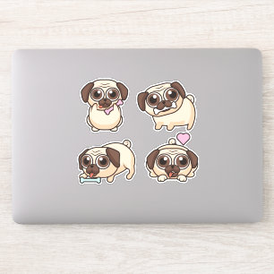 Pegatina Pugs cutáneos