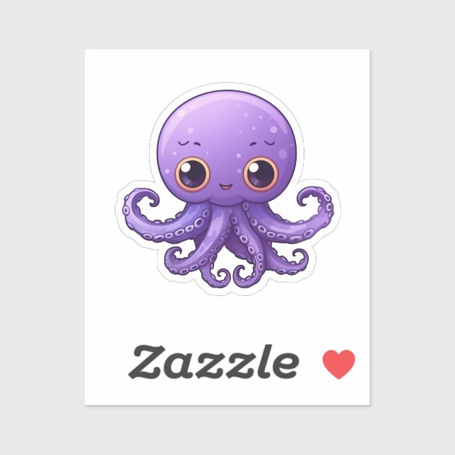Pegatina pulpo personalizado (Hoja)