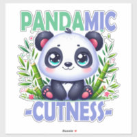 Pun de Cuteness pandémica. Caricatura de bebé Pand