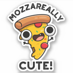 Pegatina Pun mozza verdaderamente gracioso