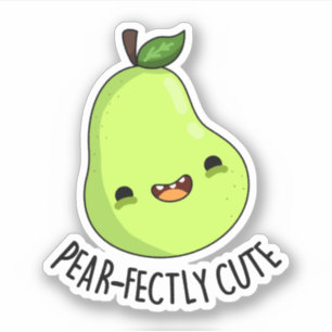 Pegatina Pun Pear Pear Pear, Fruta Cuta Pea