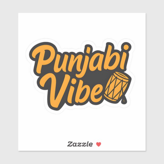 Pegatina Punjabi Vibe – Desi Swag Sticker (Hoja)