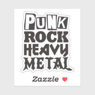 Pegatina Punk Rock Heavy Metalizado