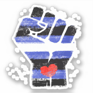 PEGATINA PUÑO DE CUERO RESISTE