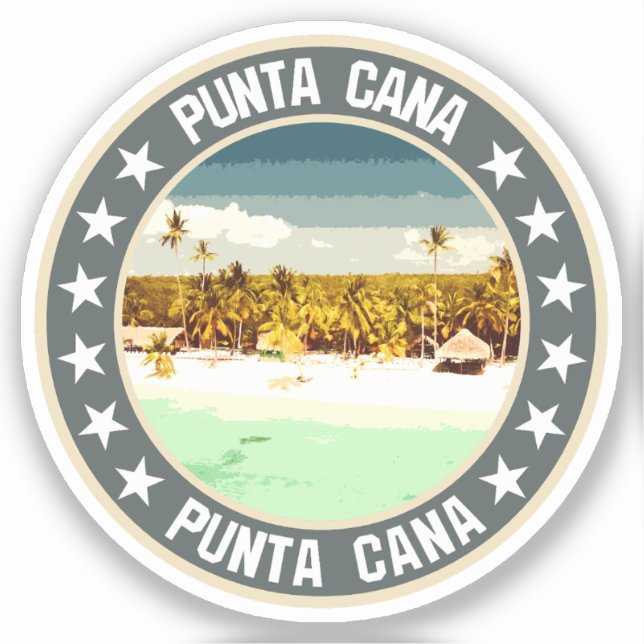 Pegatina Punta Cana (Anverso)