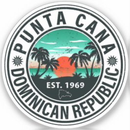 Pegatina Punta Cana Dominican - Vacaciones Familiares Vinta
