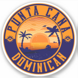 Pegatina Punta Cana República Dominicana - Retro Souvenir 8