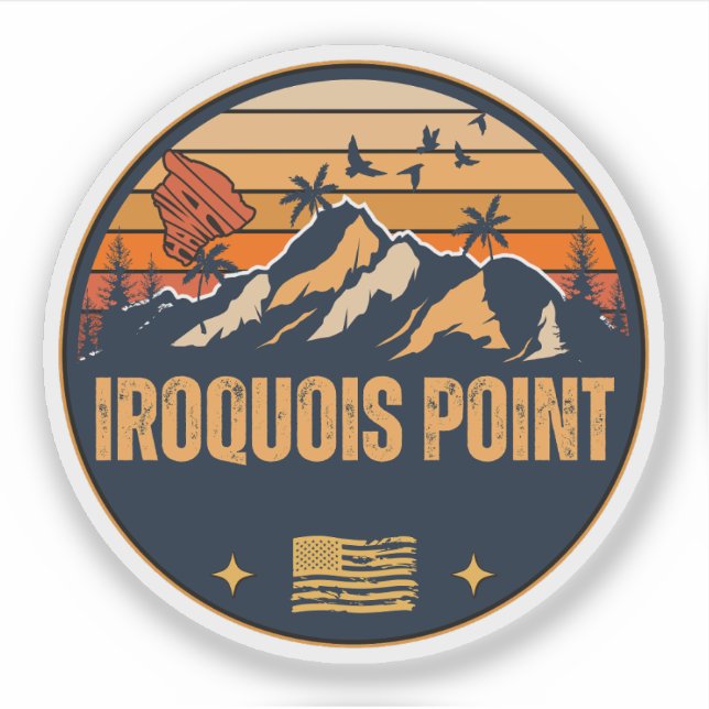 Pegatina Punto Iroquois, Hawái (Anverso)