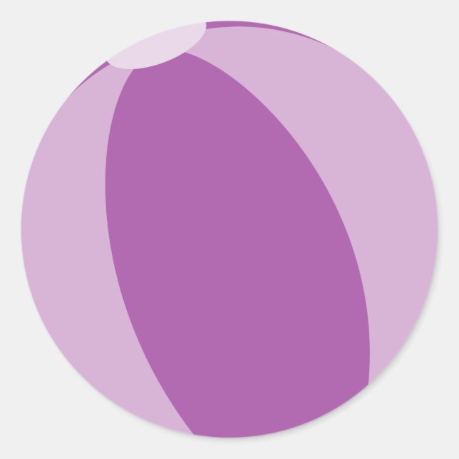 Pegatina Purple Beach Ball (Anverso)