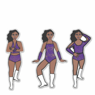 Pegatina Purple Gold Dots #1