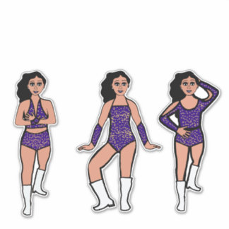 Pegatina Purple Gold Dots #2