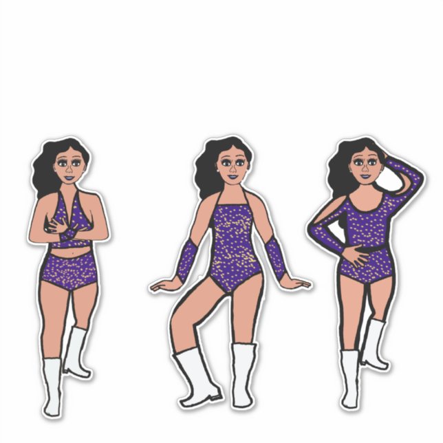 Pegatina Purple Gold Dots #2 (Anverso)