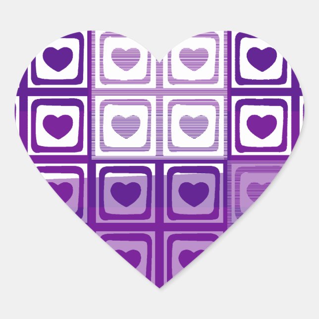Pegatina Purple Hearts (Anverso)