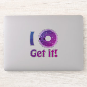 Pegatina Purple Kawaii no lo entiendo