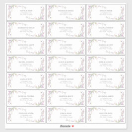 Pegatina Purple Lilac Lavender Wildflower Guest Address