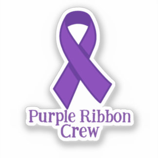 Pegatina Purple Ribbon Crew