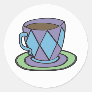 Pegatina Purple Teacup