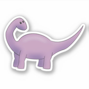 Pegatina Púrpura Dino